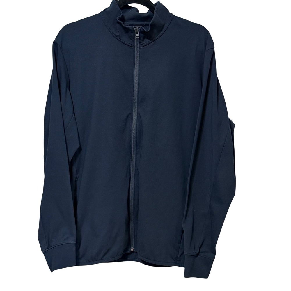 Uniqlo Dry-EX Stretch Full Zip Track Jacket Navy Blue XL 341-180713